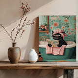 Black Cat Paint by Number for Adults,Funny Animal Painting by Numbers,DIY Acrylic for Beginners Unframed,Easy Paint by Numbers Adults on Canvas for Decor 16x20inch Canrichshop