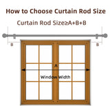 SMODBRODRE Curtain Rods for Window 32 to 62, Brown 5/8 inch Splicing Single Window Curtain Rod Set with Brackets SMODBRODRE