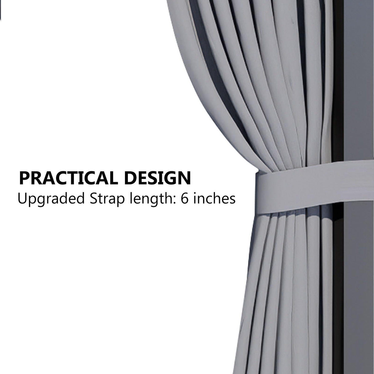 Aoodor 10' x 10' Gazebo Curtain Set Protecting Privacy Side Walls 4 Panels,Curtain Only (Grey) Aoodor