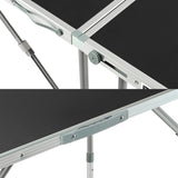 DNA MOTORING Multi-Functional 3pcs Multi-Purpose Folding Work Table, Portable 4-Level Adjustable Height Workbench for Workshop, Camping Trip, W/Handle, Tools-00548 DNA MOTORING