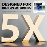 AMOLEN TPU 3D Printer Filament, Transparent Multicolor Rainbow TPU 1.75mm, Color Change Flexible Soft TPU 3D Printing Filament Supports High Speed, 1kg Spool(2.2lbs) AMOLEN