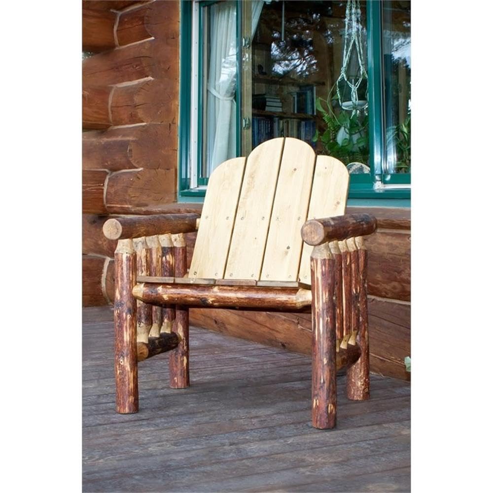 Log Furniture - Deck Chair Montana Woodworks