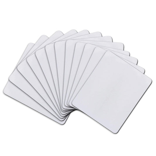 A-SUB Sublimation Mouse Pad Blank Rectangular Blanks 12 pcs for Sublimation Transfer Heat Press Printing Crafts 24x20x0.2cm White