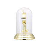 SEIKO 9 Inch Anniversary Mantel Clock with Glass Dome & Rotating Pendulum Seiko
