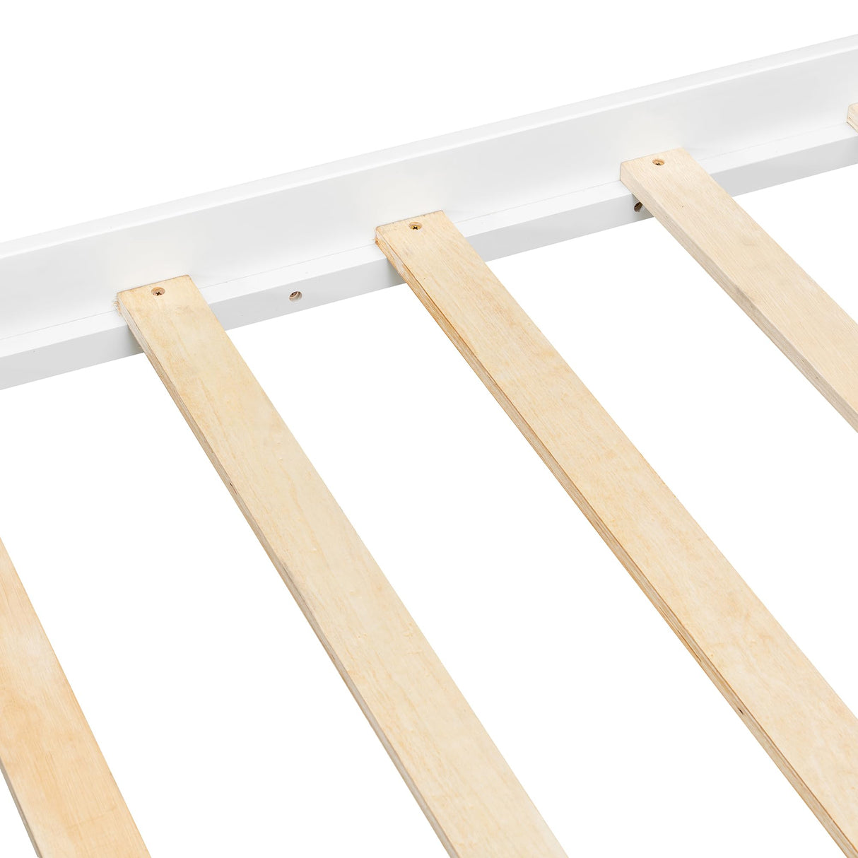 Harper & Bright Designs Queen Size Canopy Bed Frame, Wooden Queen Platform Bed with Headboard, Slat Support and Footboard, No Box Spring Needed (Queen, White) Harper & Bright Designs