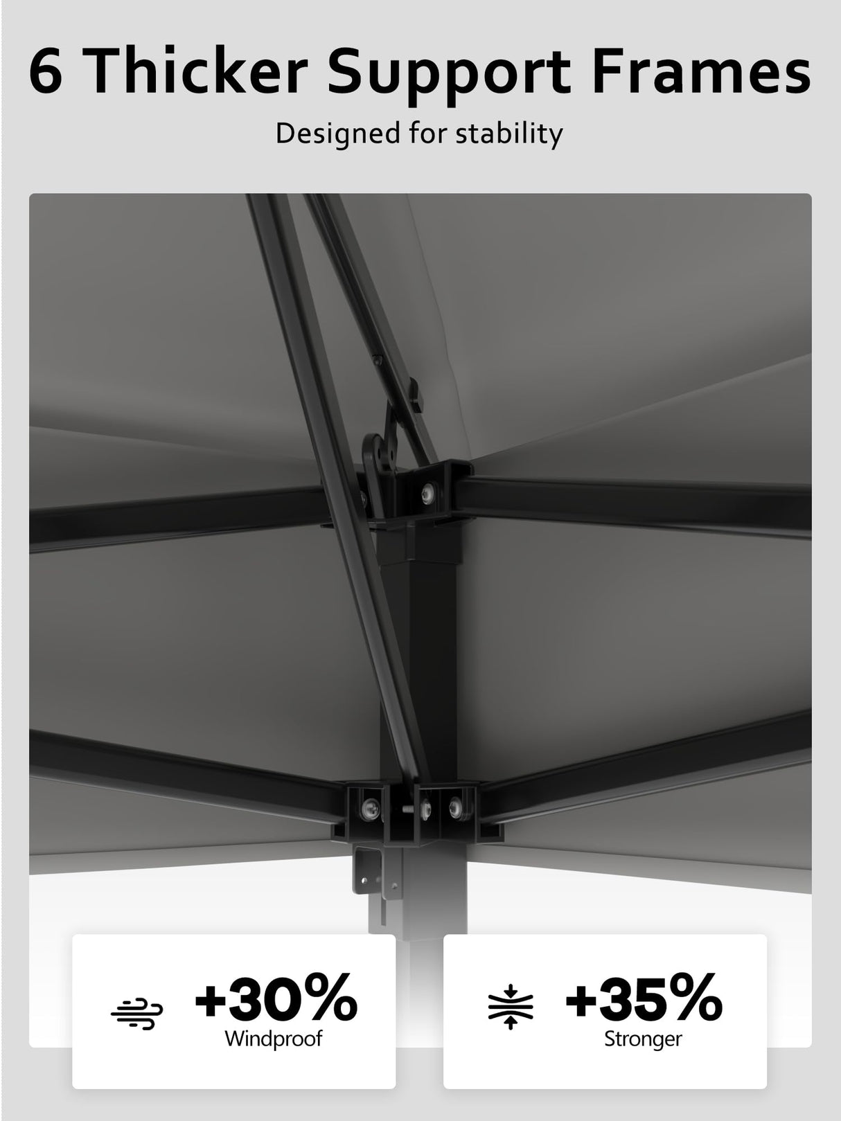 Garveelife 11x11 Pop Up Canopy Tent with Mosquito Netting, Outdoor Canopy Shelter Easy Setup, Water & UV Resistant - Gray Garveelife