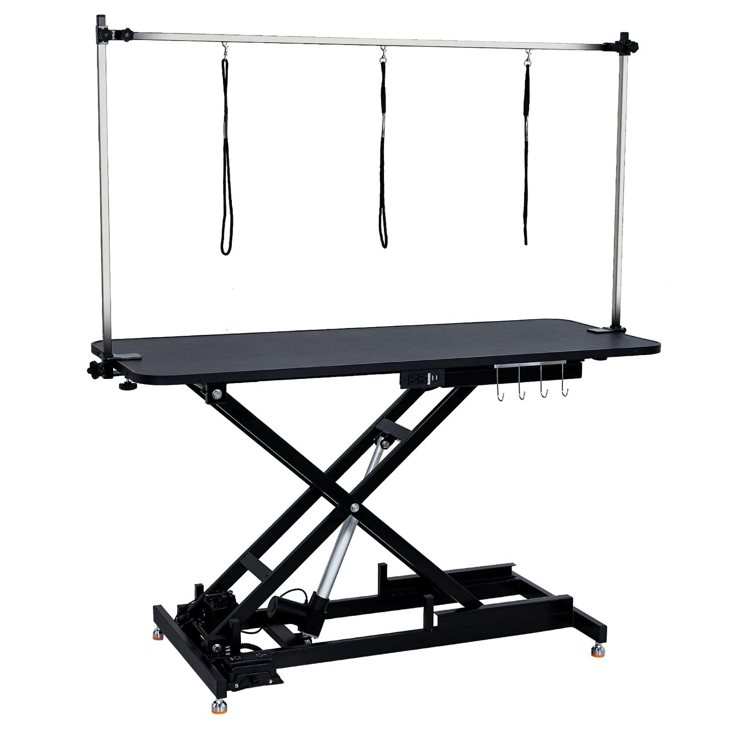 GarveeLife 60" Hydraulic Dog Grooming Table for Pet, Heavy Duty Structural Hydraulic Max Load 350Lbs Professional Pet Grooming Table with Adjustable Overhead Arm & Noose Height Range 9.4''-39 - WoodArtSupply