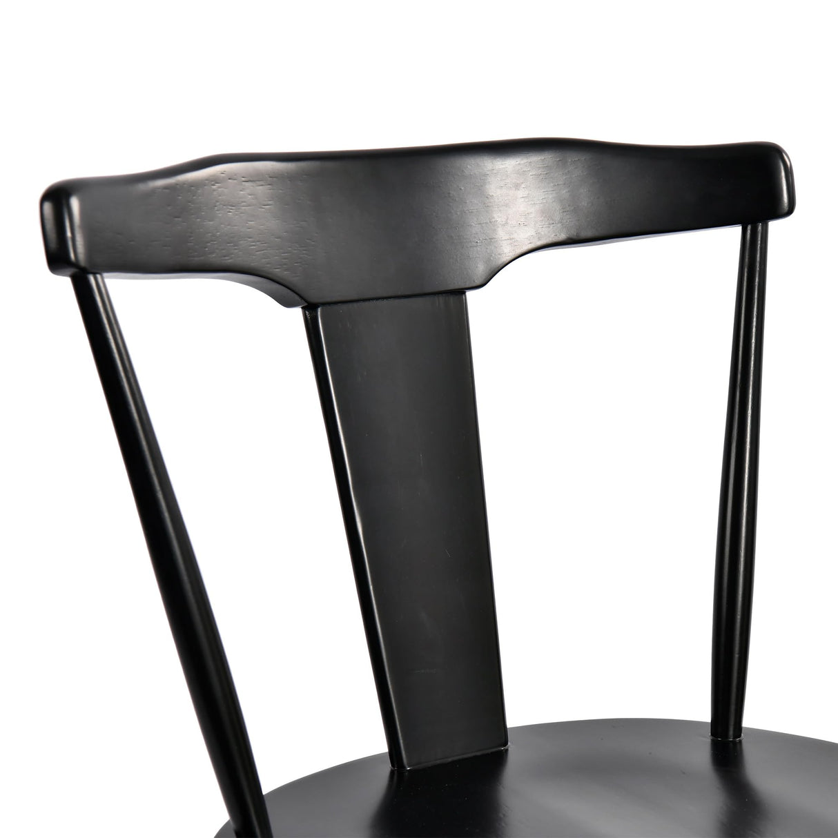 DUHOME Black Wood Wishbone Dining Chairs Set of 4,Mid Century Wishbone Dining Chairs Oak Wooden Kitchen & Dining Room Chairs DUHOME