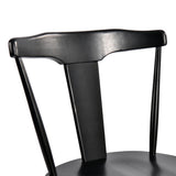 DUHOME Black Wood Wishbone Dining Chairs Set of 4,Mid Century Wishbone Dining Chairs Oak Wooden Kitchen & Dining Room Chairs DUHOME