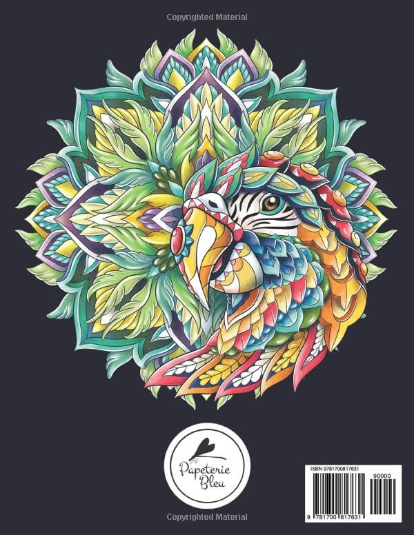 Adult Coloring Book: Animal Mandalas