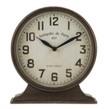 NIKKY HOME Antique Mantel Clock, Battery Operated Decorative Desk Table Clock for Home, Office, Living Room, Bed Room, Brown NIKKY HOME