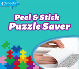 Puzzle Glue Sheets for 7 X 1000 Puzzles 42 Puzzel Saver Sheets Peel and Stick Puzzle Saver Puzzle Accessories with 14 Adhesive Hangers & 1 Scraper dgudgu