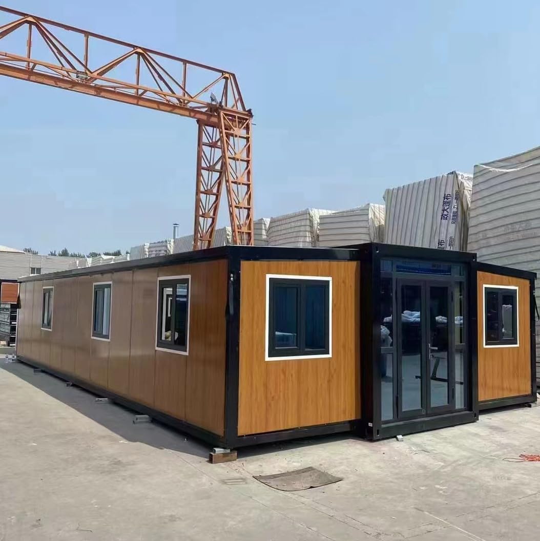 Expandable prefabricated Home Mobile, Prefab House for Hotel, Booth, Office, Guard House, Workshop - Efficient and Versatile Living Solution (20FT*40FT) - WoodArtSupply