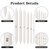 Blending Stump, 12 PCS Tortillions Blending Pencil Oil Pastel Blending Tools Shading Pencils Soft Paper Felts Sketch Blending Sticks for Artist Student Sketch Drawing Supplies (6 Sizes) Sliverdew