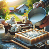 10 LBS Goats Milk Soap Base | Melt and Pour Supplies Kit for Soap Making - SLS/SLES & PEG free | Gentle & Natural Organic Vegetable Ingredients | Make Your Own Bulk For Adult Soapmaker - Easy to Cut ZenseMe