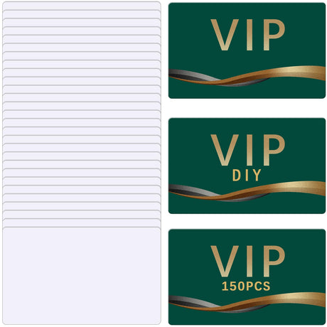 150 Pcs Sublimation Business Card Blanks Metal Bulk Aluminum Double Sides Name Cards Sublimation Blanks Products Heat Press Transfer Desk White sublimation business cards blank 3.4 x 2.1 x 0.01 Inch LaiHiulaan