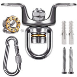 SELEWARE Heavy Duty Boxing Punching Bag Hanger, 360 Rotate Heavy Bag Hanger Bracket with Bearing and Carabiner, Wood Beam Holder for Boxing Muay Thai Training, 700lbs Capacity SELEWARE