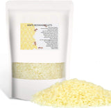 Howemon White Beeswax Pellets 2LB 100% Pure and Natural Triple Filtered for Skin, Face, Body and Hair Care DIY Creams, Lotions, Lip Balm and Soap Making Supplies Howemon