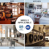 HALLY Open Base Stainless Steel Table 30 x 60 Inches, NSF Commercial Heavy Duty Prep & Work Table with Galvanized Legs for Restaurant, Home and Hotel HALLY SINKS & TABLES H