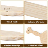 BATTIFE [2Pack] 15inch Sorority Paddle - Greek Fraternity Paddle, Unfinished Wooden Frat Paddle, Solid Pine Wood Paddles BATTIFE