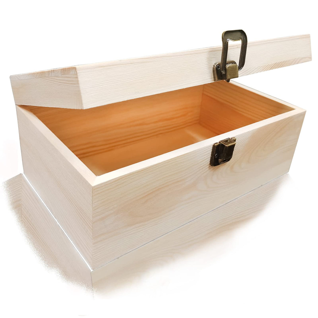 Wooden Boxes for Crafts, Natural Wooden Boxes, Reusable Wooden Boxes for Art and DIY Hobbies, Jewelry Boxes and Wooden Gift Boxes for Home Storage YXFZPAN