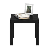 Furinno Classic Homey Square Parsons Side End Table, 1-Pack, Black Furinno