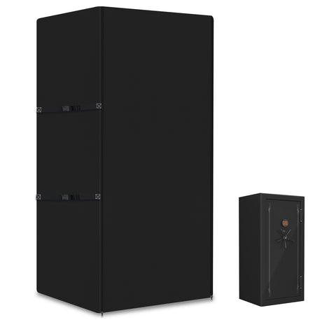 Gun Safe Cover Waterproof Heavy Duty 600D Oxford Gun Cabinet Cover, Dustproof Protective Cover for Large Rifle Safe, Indoor Outdoor Waterproof Gun Safe Protective cover (31''L x 26''W x 60''H) Lametta