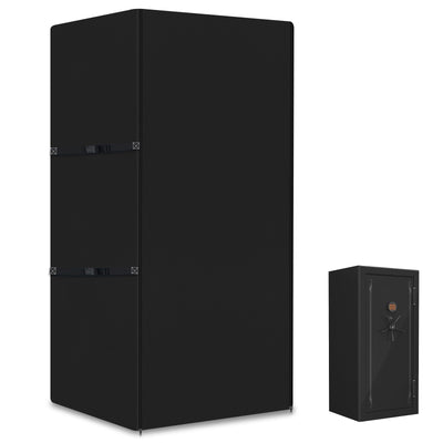 Gun Safe Cover Waterproof Heavy Duty 600D Oxford Gun Cabinet Cover, Dustproof Protective Cover for Large Rifle Safe, Indoor Outdoor Waterproof Gun Safe Protective cover (31''L x 26''W x 60''H)