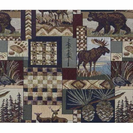 Futon Cover Only UpNorth Premium Fabric Collection Fits 6-8 inch Futon Mattress Full Size (Wildlife Resort) FutonX