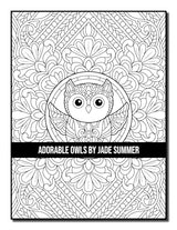 Adorable Owls: An Adult Coloring Book with Cute Owl Portraits, Fun Owl Designs, and Relaxing Mandala Patterns Majosta