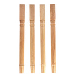 tonchean 28 inch Furniture Legs 4 Pack Turned Farmhouse Table Legs Set DIY Wood Legs Round Farmhous Legs Replacement Coffee Table Bench Dining Legs Varnish Coated tonchean