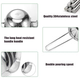 Double Boiler Pot Set for Melting Chocolate, Butter, Cheese, Caramel and Candy - 18/8 Steel Melting Pot, 2 Cup Capacity, Including The 1000ml and 600ml Capacity… Sysmie