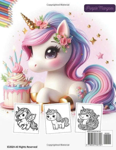 Simple Big Unicorn Coloring Book for Toddlers Ages 2-4: Easy and Fun Coloring Pages for Kids, Preschool, and Kindergarten WoodArtSupply