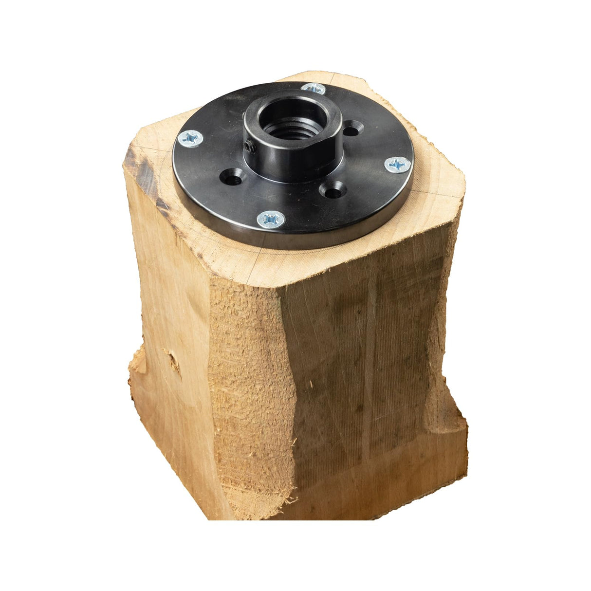 DEEFIINE 4'' Steel Wood Lathe Faceplate Chucks,Faceplate for Wood Lathe,Lathe Face Plate Fit for 1'' x 8TPI Spindle without Screwchuck DEEFIINE