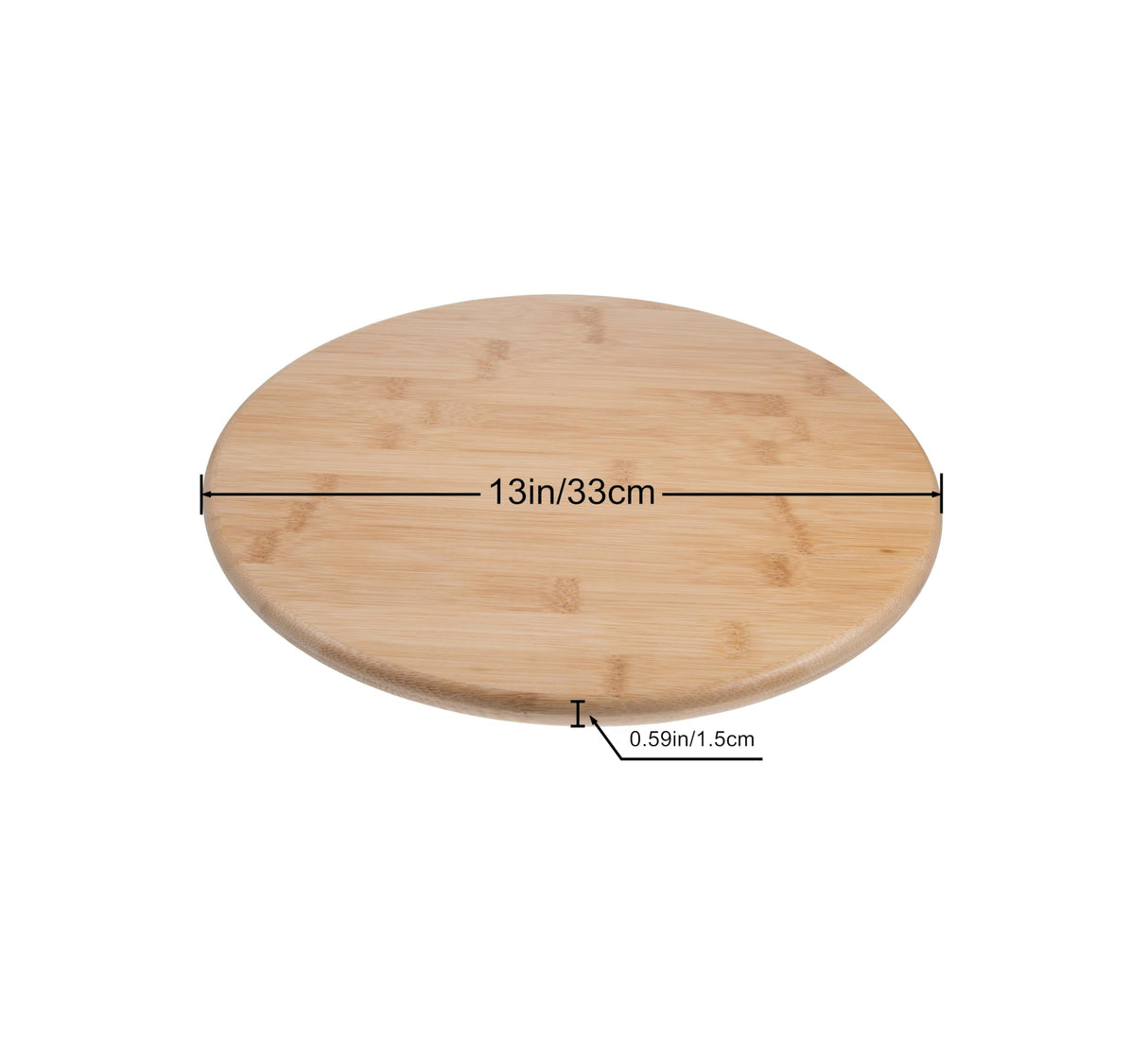Mateda Bamboo Lazy Susan Turntable for Pantry Cabinet or Table (13 inch) Mateda