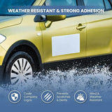 Car Magnet Sheet 16" x 24" 2 Pack - White Blank Automotive Magnets for Company Advertising, Print or Sticker - Strong Non Adhesive Vinyl Magnetic Sheets for Cars, Truck Decals, Van Advertisement Signs SALEX