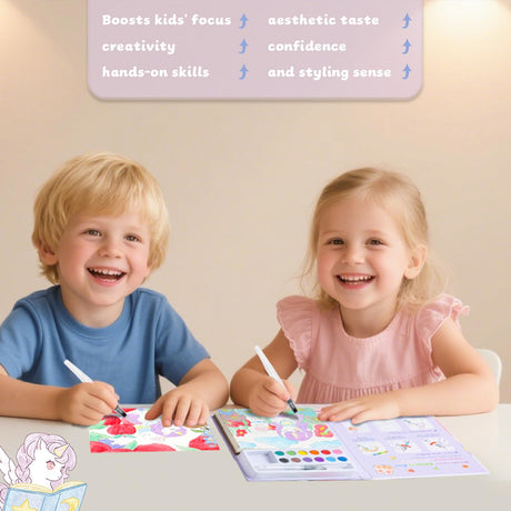 gesboole Paint with Water Coloring Books for Kids Ages 3-5, 4-8 – Cute Coloring Book for Teens,Arts and Crafts for Kids Ages 3 4 5 6 7 8+, Birthday Gift Toys for Girls Boys,Travel Toys -Unicorn gesboole
