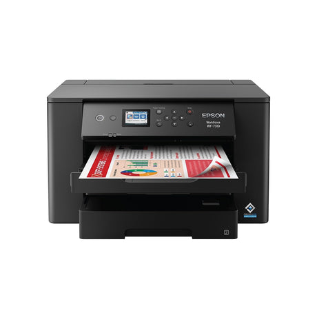 Epson Workforce Pro WF-7310 Wireless Wide-Format Printer with Print up to 13" x 19", Auto 2-Sided Printing up to 11" x 17", 500-sheet Capacity, 2.4" Color Display, Smart Panel App, Medium,Black Epson