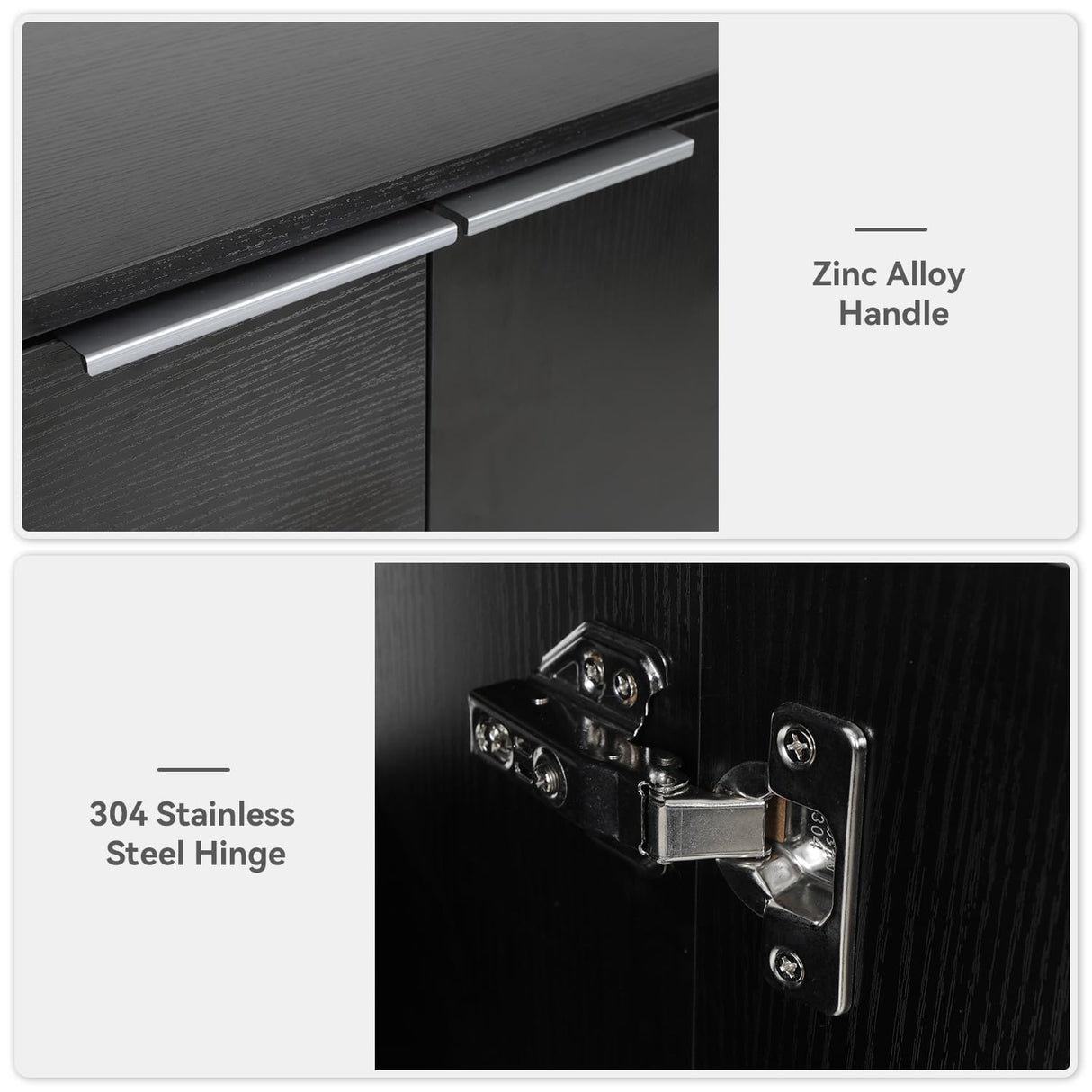 SOLIDEE 28 Inch Black Floating Bathroom Vanity with 1-Door and 1-Drawer, Modern Wall Mounted Cabinet with Black White Ceramic Vessel Sink Top SOLIDEE