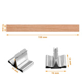 Jiozermi 100 Pcs Wooden Candle Wicks, 15mm x 150mm Smokeless Wood Wicks Crackling Wood Wicks Wooden Core Wax Wicks Candle Making Wicks with Metal Base for DIY Candle Making Jiozermi