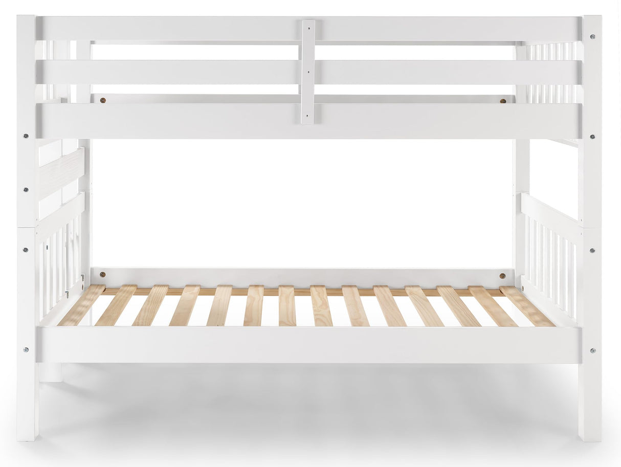 Bedz King Stairway Bunk Beds Twin over Twin with 3 Drawers in the Steps, White Bedz King