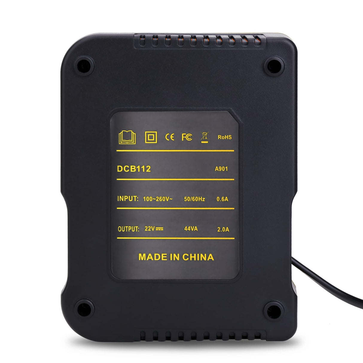 DCB112 Battery Charger Replacement for De-Walt 12V 20V and 60V MAX Lithium-Ion Battery DCB201 DCB200 DCB612 DCB609-2 DCB609 DCB606 DCB606-2 DCB208 DCB206 DCB206-2 DCB204 DCB203 DCB126 DCB127 Gonocop