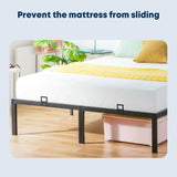SUYAUU Non Slip Mattress Gaskets, Mattress Holder in Place Gripper for Metal Bed Frame, Keep Mattress from Sliding Gripper, Adjustable, 6 PCS, Black SUYAUU