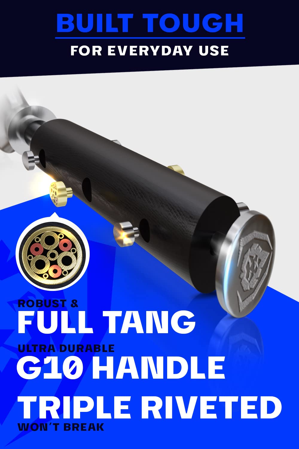 DALSTRONG Meat Fork - 7 inch - "The Impaler" - Dual-Prong Carving & BBQ Fork - High Carbon Stainless Steel - G10 Garolite Handle - Professional Barbecue Carving Fork - Kitchen Utensils Dalstrong