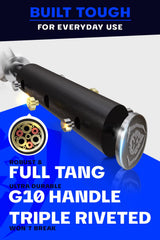 DALSTRONG Meat Fork - 7 inch - "The Impaler" - Dual-Prong Carving & BBQ Fork - High Carbon Stainless Steel - G10 Garolite Handle - Professional Barbecue Carving Fork - Kitchen Utensils Dalstrong