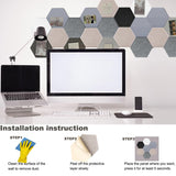 HONORIA 12-Pack Acoustic Panels, Soundproof Wall Panels, Hexagon Self-Adhesive 12"X10"X0.4, High Density Sound Dampening Panels- Camel HONORIA