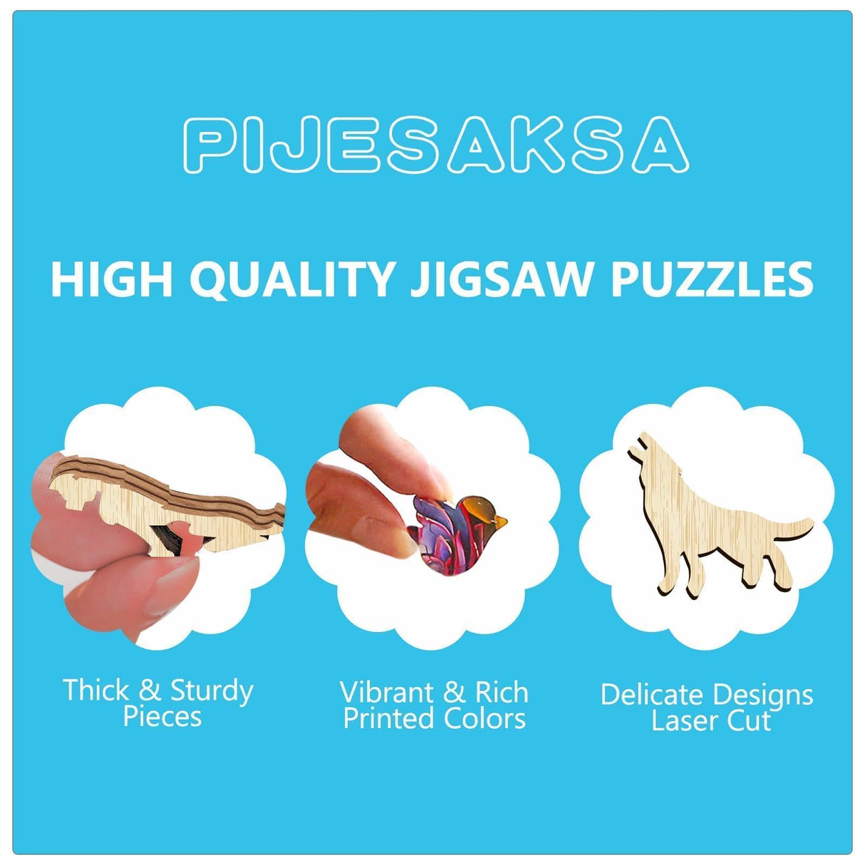 Wooden Puzzles for Adults - Dragon's Library Wooden Jigsaw Puzzles for Adults 200 Pieces, Unique Shape Wooden Dragon Puzzle, Wood Puzzles Adult, Gifts for Friends, Family, Home Decor (M-11.4*11.4 In) Pijesaksa