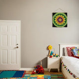 YP Sunflower Latch Hook Rug Kit for Adults & Kids - 12x12 Inch DIY Craft Crochet Rug, Beginner-Friendly Art Project for Home Decor, Easy-to-Make Needlecraft Kit YP