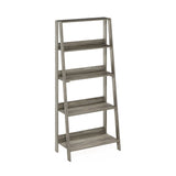 Furinno Ladder Bookcase Display Shelf, 5-Tier, French Oak Furinno