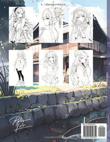 Anime Coloring Book: Girls Edition (Anime Coloring Books) WoodArtSupply